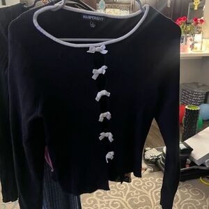 Black Button Down Kids Shirt